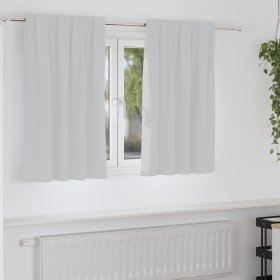 Cortinas con cortinas 2 pcs Gris pálido 140 x 140 cm Poliéster