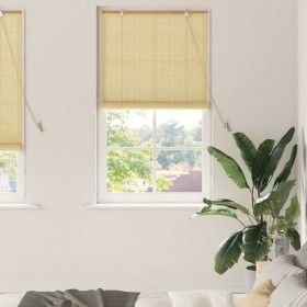 Persianas y Toldos para Ventanas Natural 80 x 220 cm Bambú