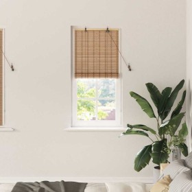 Persianas y Cortinas de Ventana Marrón Claro 60 x 160 cm Bambú