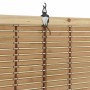 Persianas y Cortinas de Ventana Marrón Claro 100 x 220 cm Bambú