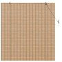Persianas y Cortinas de Ventana Marrón Claro 140 x 160 cm Bambú