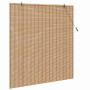 Persianas y Cortinas de Ventana Marrón Claro 140 x 160 cm Bambú