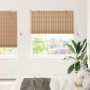 Persianas y Cortinas de Ventana Marrón Claro 150 x 220 cm Bambú