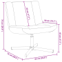 Silla de Acento Crema Tela Mediana Ergonómica Silla de Acento