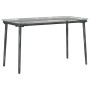 Mesa de Jardín Negro 80 x 40 x 45 cm Poliratán