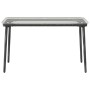 Mesa de Jardín Negro 80 x 40 x 45 cm Poliratán