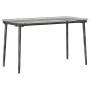 Mesa de Jardín Negro 80 x 40 x 45 cm Poliratán