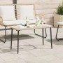 Mesa de Jardín Natural 80 x 40 x 45 cm Poliratán
