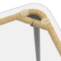 Mesa de Jardín Natural 80 x 40 x 45 cm Poliratán