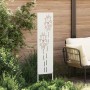 Panel Decorativo de Jardín Blanco 32 x 140 cm
