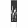 Panel Decorativo de Jardín Negro 32 x 140 cm