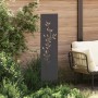 Panel Decorativo de Jardín Negro 32 x 140 cm