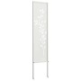 Panel Decorativo de Jardín Blanco 32 x 140 cm