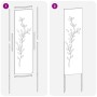 Panel Decorativo de Jardín Blanco 32 x 140 cm