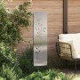 Panel Decorativo de Jardín Plateado 32 x 140 cm