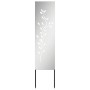Panel Decorativo de Jardín Plateado 32 x 140 cm