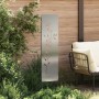 Panel Decorativo de Jardín Plateado 32 x 140 cm