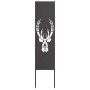 Panel Decorativo de Jardín Negro 32 x 140 cm