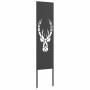 Panel Decorativo de Jardín Negro 32 x 140 cm