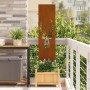 Panel Decorativo de Jardín Oxidado 32 x 140 cm