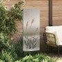 Panel Decorativo de Jardín Plateado 50 x 140 cm