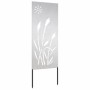 Panel Decorativo de Jardín Plateado 50 x 140 cm