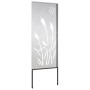Panel Decorativo de Jardín Plateado 50 x 140 cm