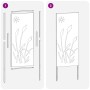 Panel Decorativo de Jardín Plateado 50 x 140 cm