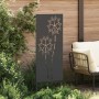 Panel Decorativo de Jardín Negro 50 x 140 cm
