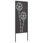 Panel Decorativo de Jardín Negro 50 x 140 cm
