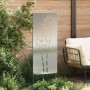 Panel Decorativo de Jardín Plateado 50 x 140 cm