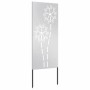 Panel Decorativo de Jardín Plateado 50 x 140 cm
