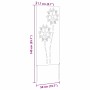 Panel Decorativo de Jardín Plateado 50 x 140 cm