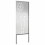 Panel Decorativo de Jardín Plateado 50 x 140 cm