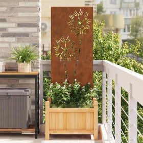 Panel Decorativo de Jardín Oxidado 50 x 140 cm