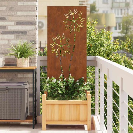 Panel Decorativo de Jardín Oxidado 50 x 140 cm