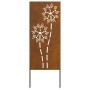 Panel Decorativo de Jardín Oxidado 50 x 140 cm