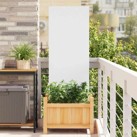 Panel Decorativo de Jardín Blanco 50 x 140 cm