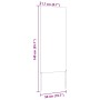 Panel Decorativo de Jardín Blanco 50 x 140 cm