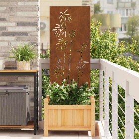 Panel Decorativo de Jardín Oxidado 50 x 140 cm