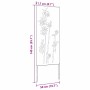 Panel Decorativo de Jardín Oxidado 50 x 140 cm