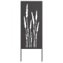 Panel Decorativo de Jardín Negro 50 x 140 cm