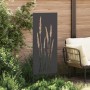 Panel Decorativo de Jardín Negro 50 x 140 cm