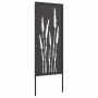 Panel Decorativo de Jardín Negro 50 x 140 cm