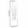 Panel Decorativo de Jardín Negro 50 x 140 cm