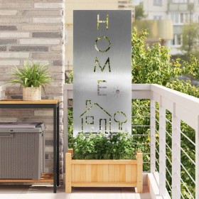 Panel Decorativo de Jardín Plateado 50 x 140 cm