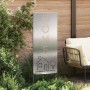 Panel Decorativo de Jardín Plateado 50 x 140 cm