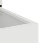 Macetero de Jardín con Panel Decorativo Blanco 50 x 140 cm