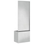 Macetero de Jardín con Panel Decorativo Plata 50 x 140 cm