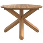 Mesa de jardín madera maciza de teca Ø109x74 cm